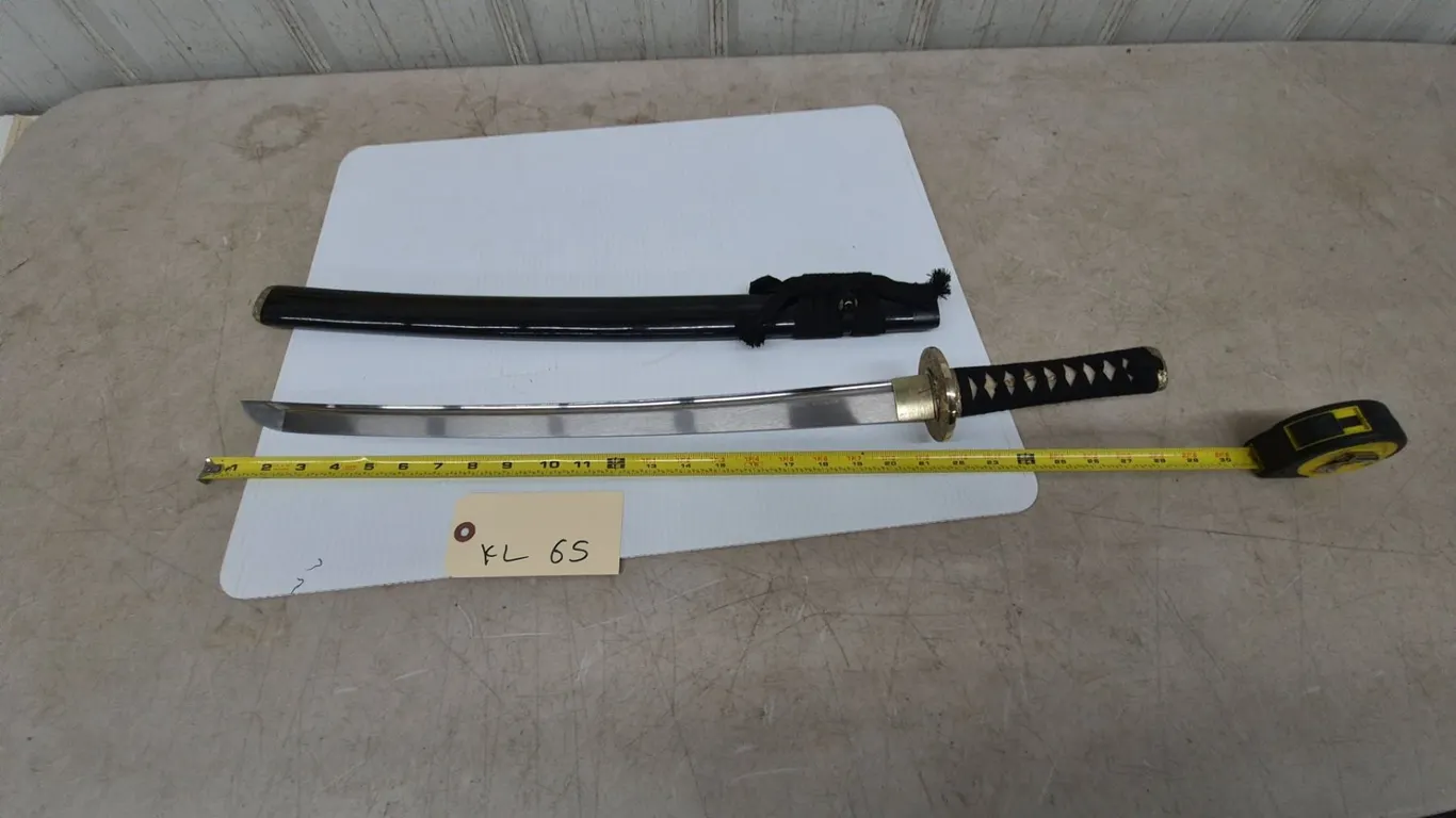 Japanese-Style Katana and Scabbard, 24” Blade