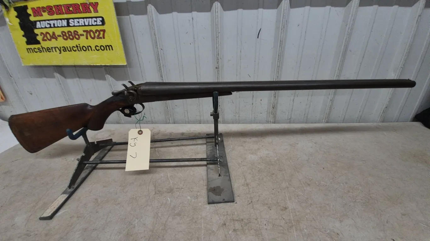 Hopkins and Allen Double Barrel Shotgun, 12 Gauge, 30”, S/N 25653