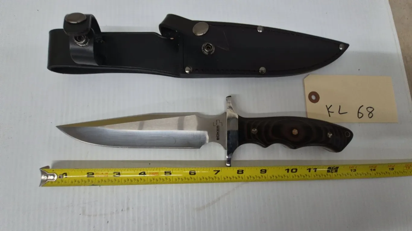 Boker Plus Fixed Blade Knife with Sheath, 440-C Steel