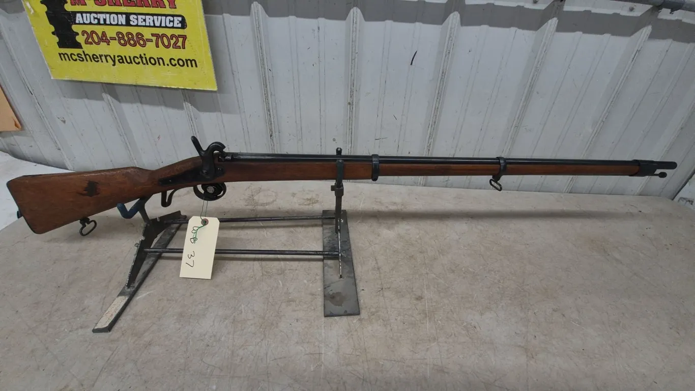 Belgian Model 1859 .50 Cal Percussion Muzzleloader, Single Shot, 37”