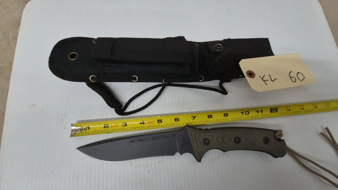 Neil Roberts BUD/S Class 184 Fixed Blade Knife and Sheath