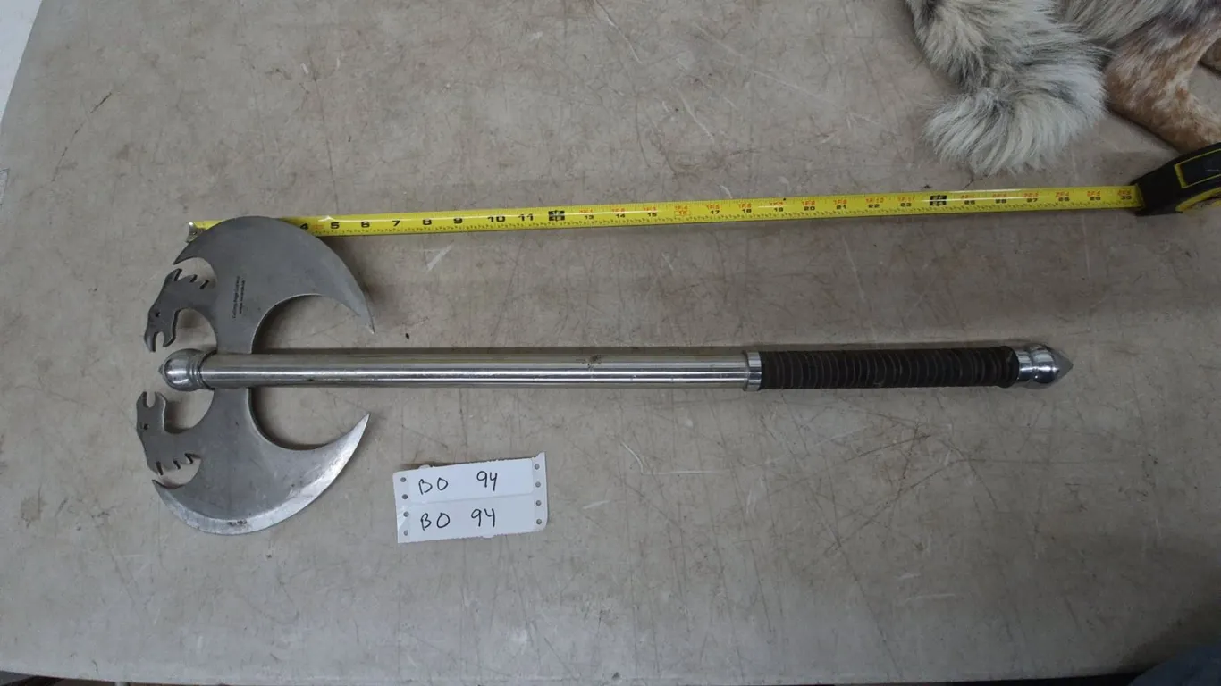 Cutting Edge Cutlery Double-Bladed Axe, 36” Long