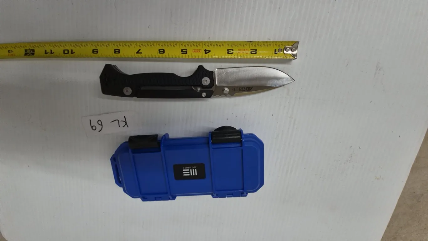 Cold Steel AD-15 Lite Folding Knife and Blue Hard Case