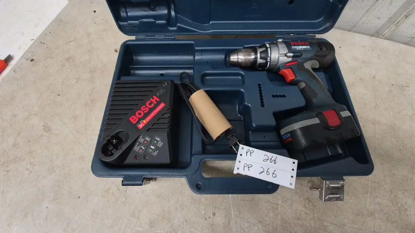 Bosch Brute 18V Cordless Drill, 30-Minute Charger, and Hard Case