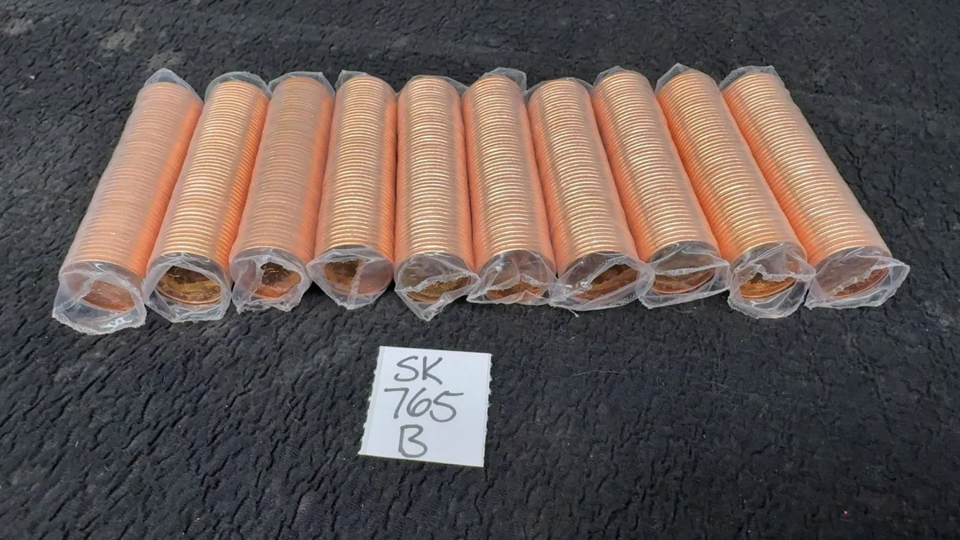 10 Rolls Canada 2012 Pennies, 8 Magnetic, 2 Non-Magnetic, Last Year Of the Penny)