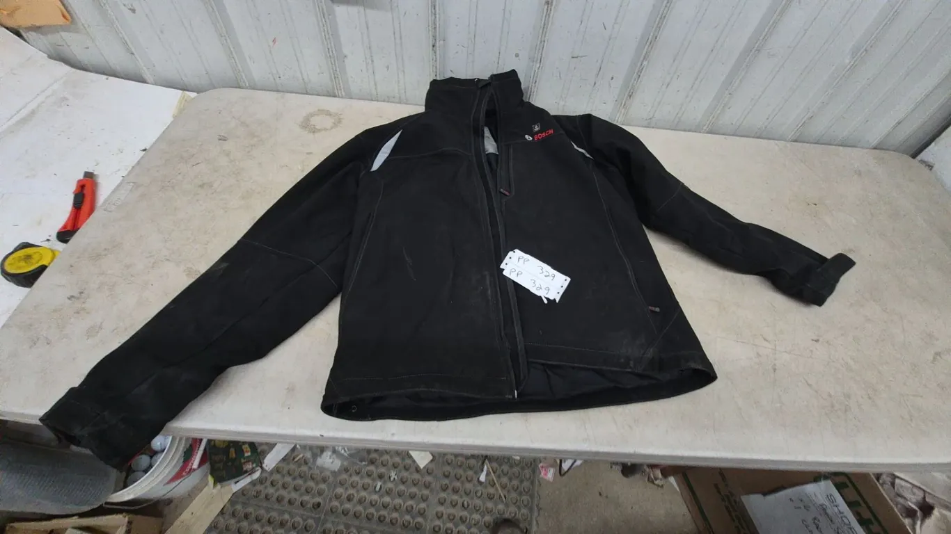 Bosch Heated Jacket, Size Medium, and Black Hooded Air Canada Jacket, 42R