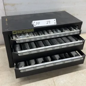 Norseman Drill Bit Index with 3 Drawers, 1/16” to 1/2” Drill Bits