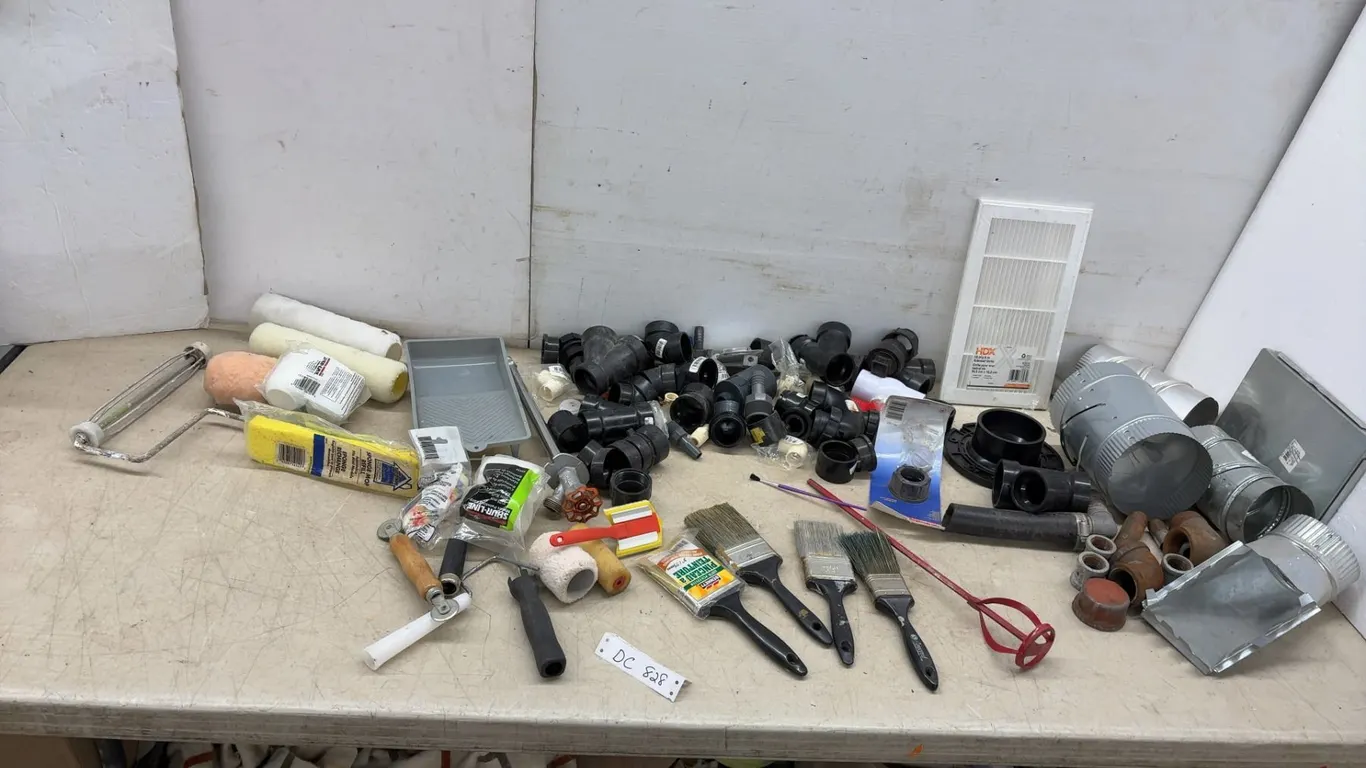 Painting Supplies, Plumbing Fittings, HDX Sidewall Grille, Ductwork