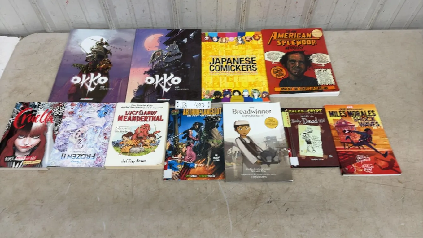 11 Books and Graphic Novels: Japanese Comickers. The New American Splendor, Anthology From The