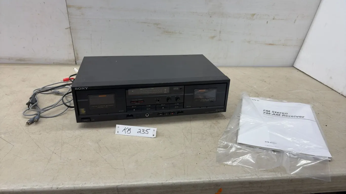 Sony TC-W370 Stereo Cassette Deck With Dual Deck and Synchro Dubbing