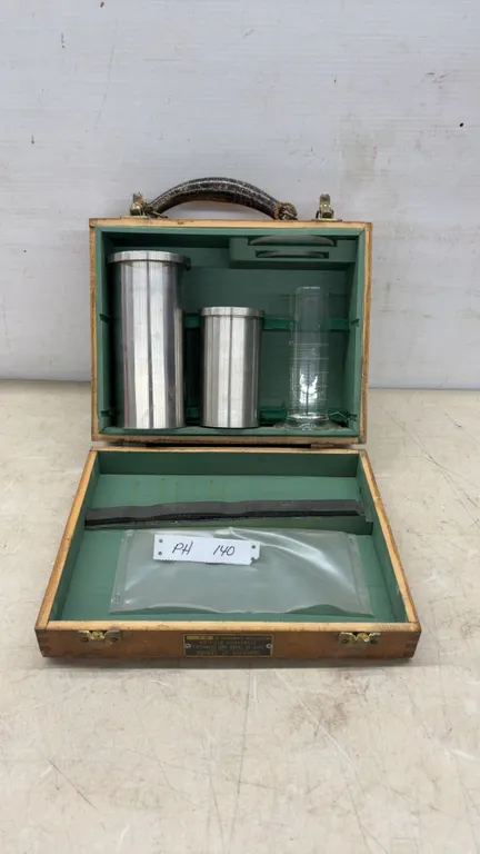 Dominion of Canada Inspection Standard Kit No. 55 with Metal Measures and Glass Cylinder