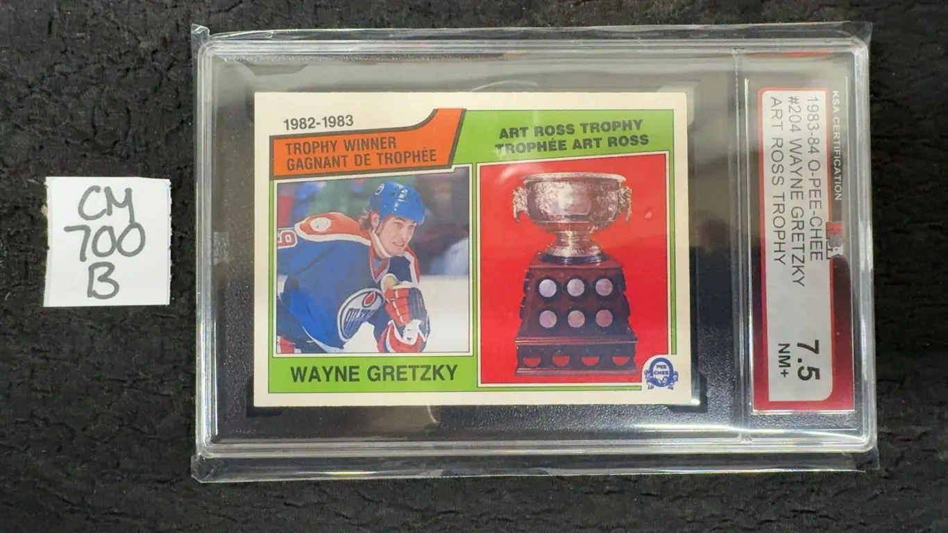 1983-84 O-Pee-Chee Graded Wayne Gretzky Hockey Card