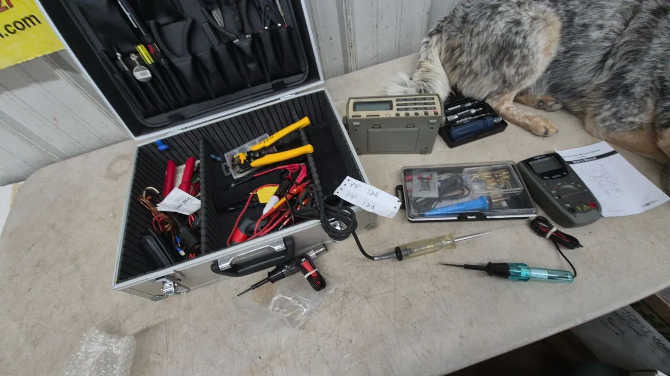 Tech-Assist Digital Multimeter, Mastercraft Screwdriver Set, Soldering Iron