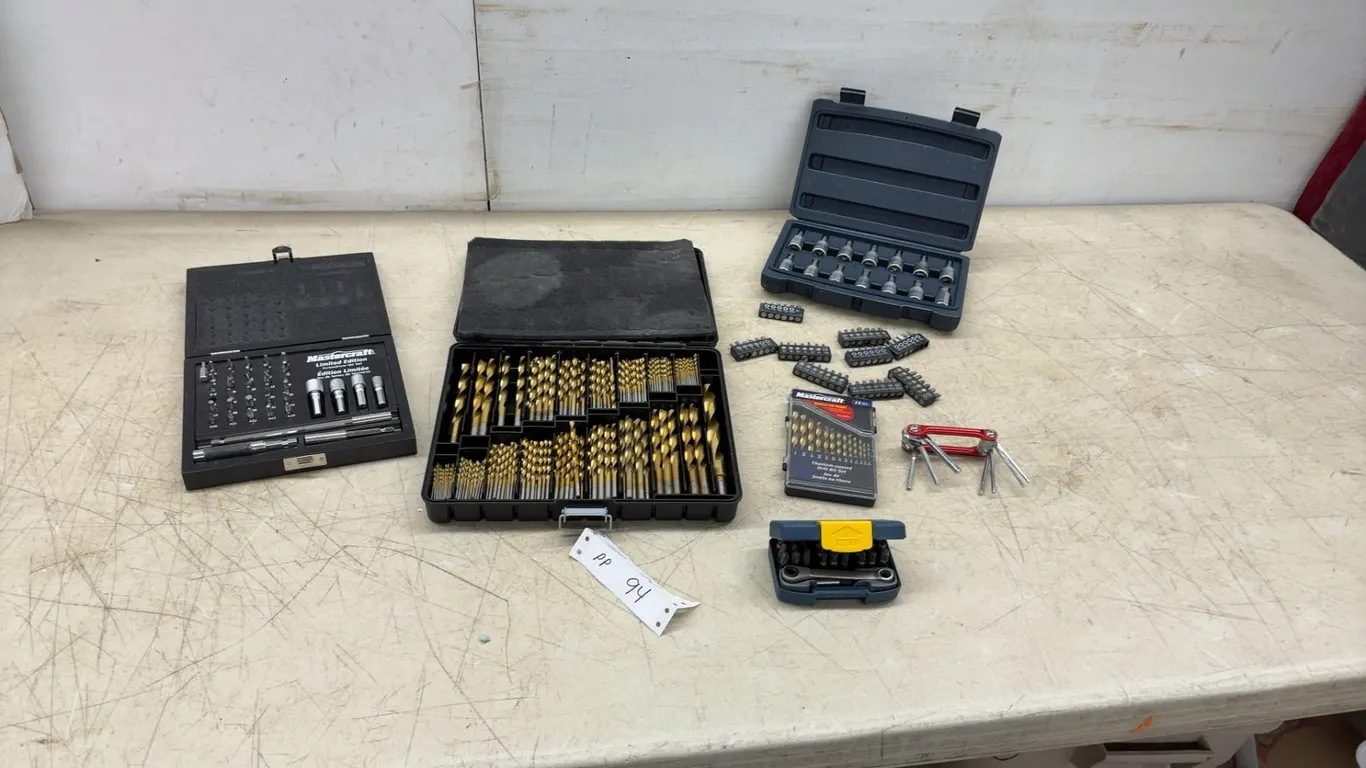 Mastercraft Limited Edition Screwdriver Bit Set, Titanium Drill Bits, Socket Bits