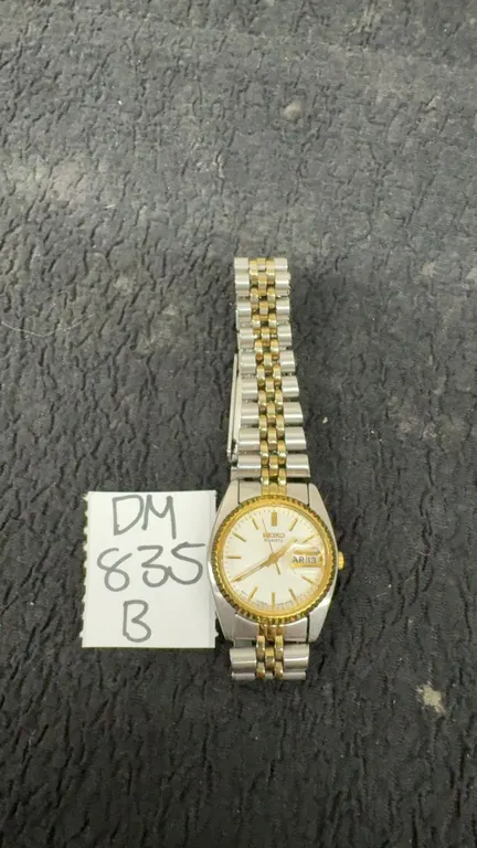 Seiko Quartz Ladies' Watch, Two-Tone Bracelet, Day/Date Display