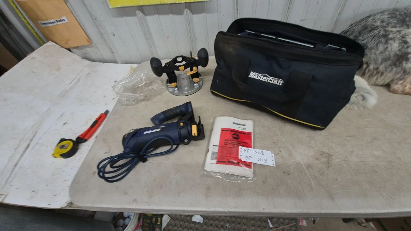 Mastercraft Spin Saw, Mastercraft Router Base, Mastercraft Tool Bag