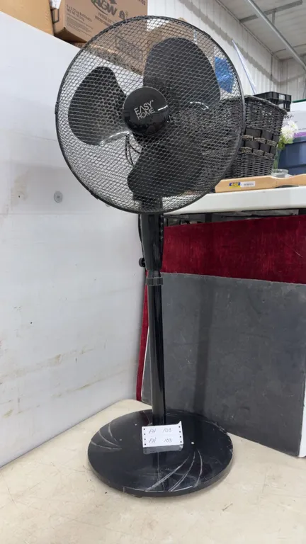 Easy Home 16” Pedestal Fan, Model PD-8914BUS, 120V, 50W