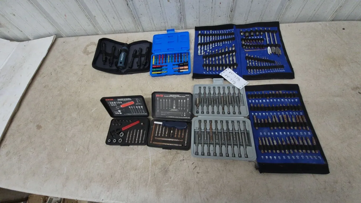 Assorted Tool Sets: Mastercraft Driver and Bits, Pro-Tek Bit Sets