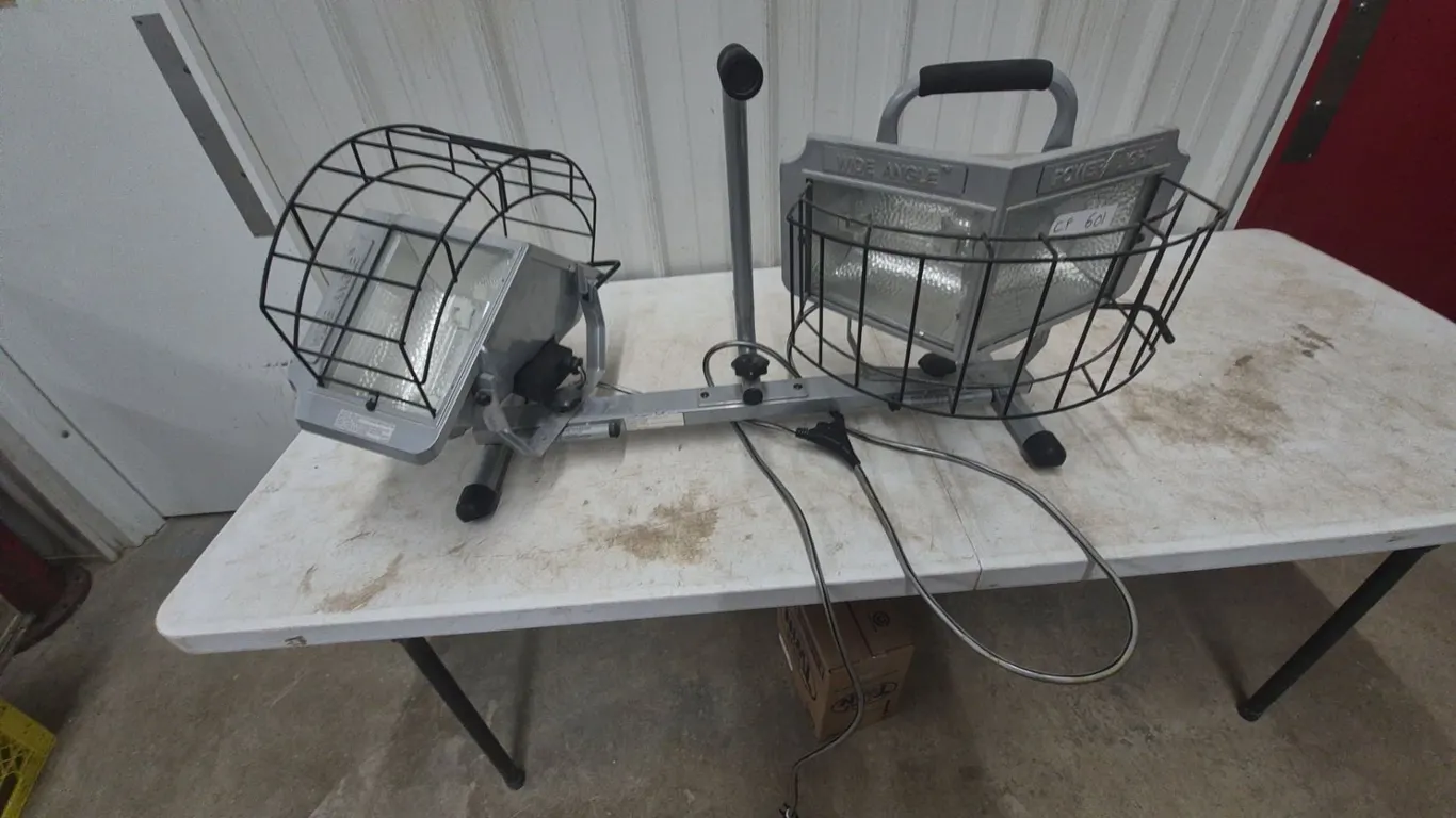 Wide Angle Power Light Dual Halogen Work Lights