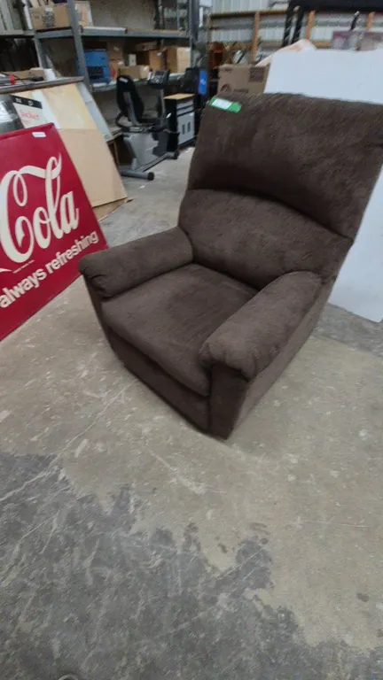 Brown Fabric Recliner