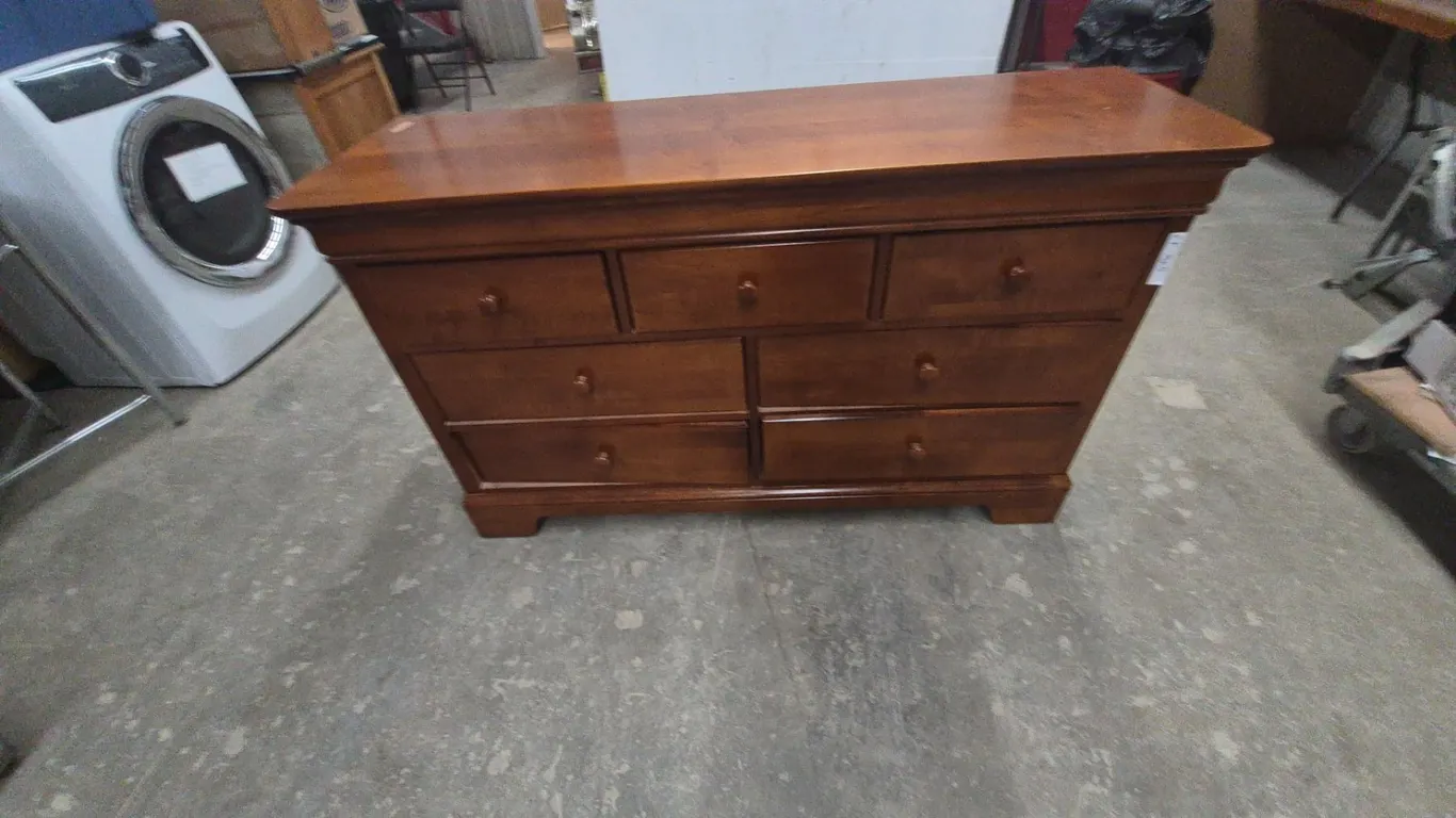Seven-Drawer Dresser. 33”×56”×18”