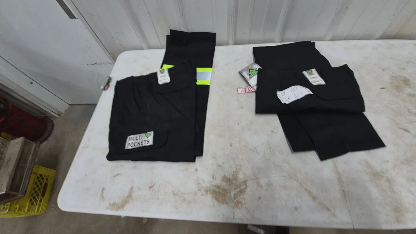 2 pair Gattis Work Wear Multi Pockets Pants, Black, 36 × 32
