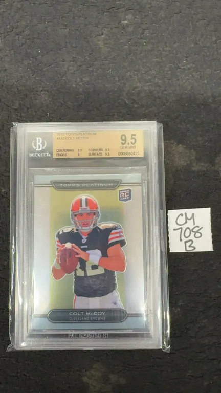 Graded Colt McCoy Browns Rookie Football Card