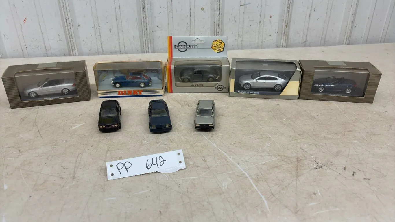 8 Diecast Cars, 1/43 scale