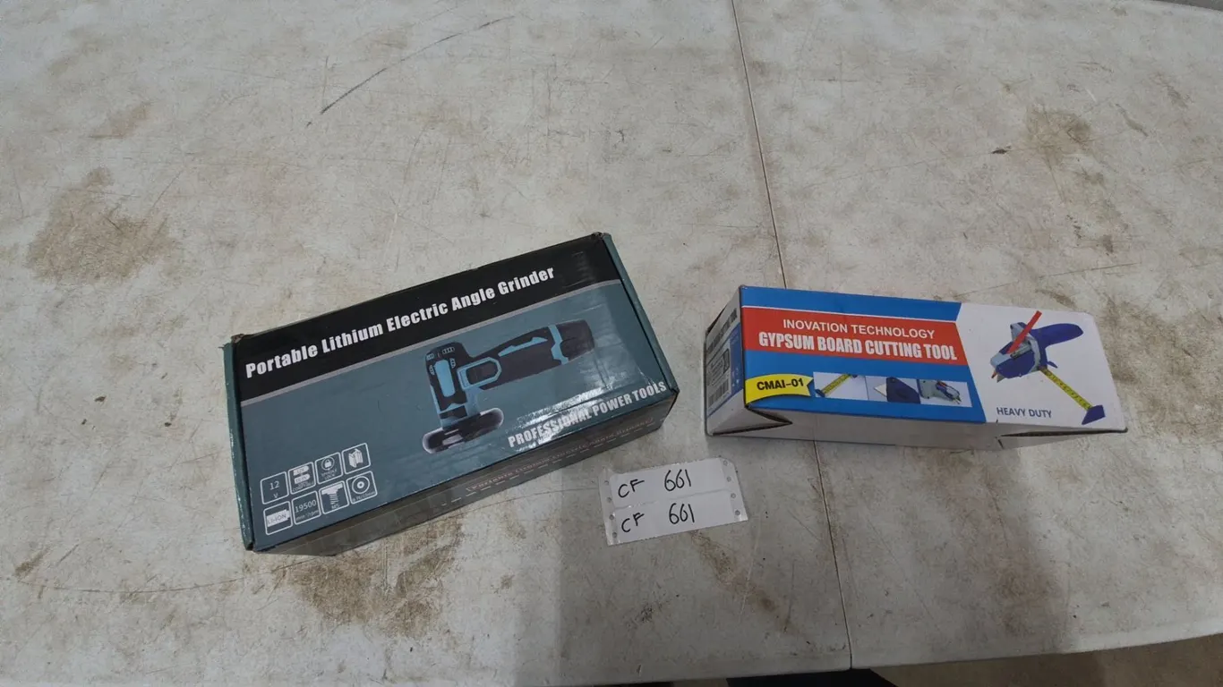 Portable Lithium Electric Angle Grinder and Gypsum Board Cutting Tool