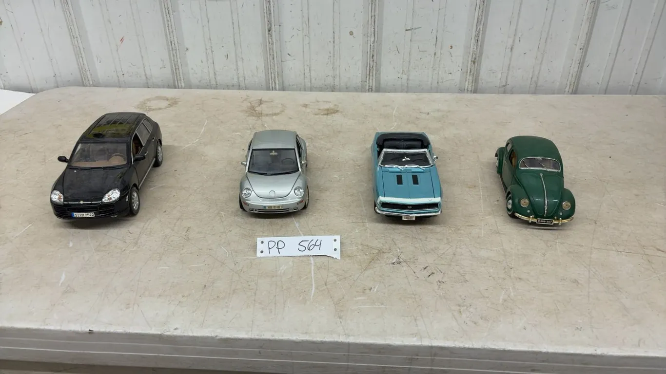 4 Diecast Cars, Maisto, and Urago, 1/18 Scale