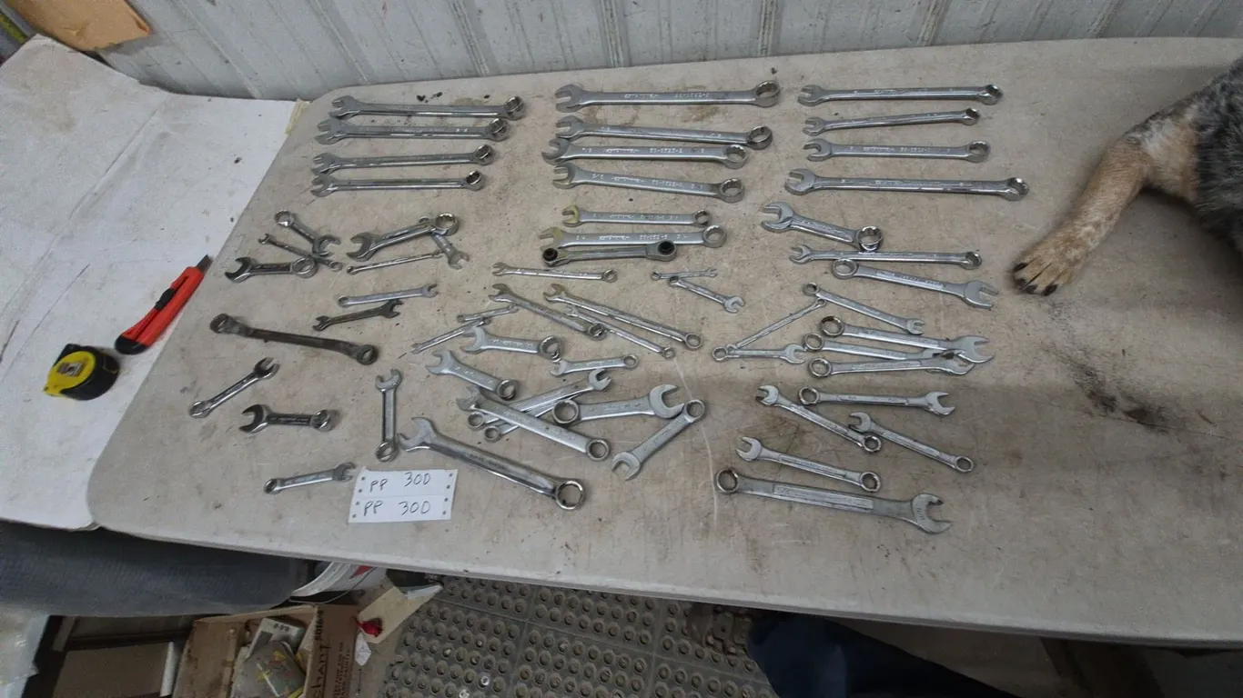 Assorted Wrenches: Craftsman and Other Brands, Open-End and Combination Wrenches