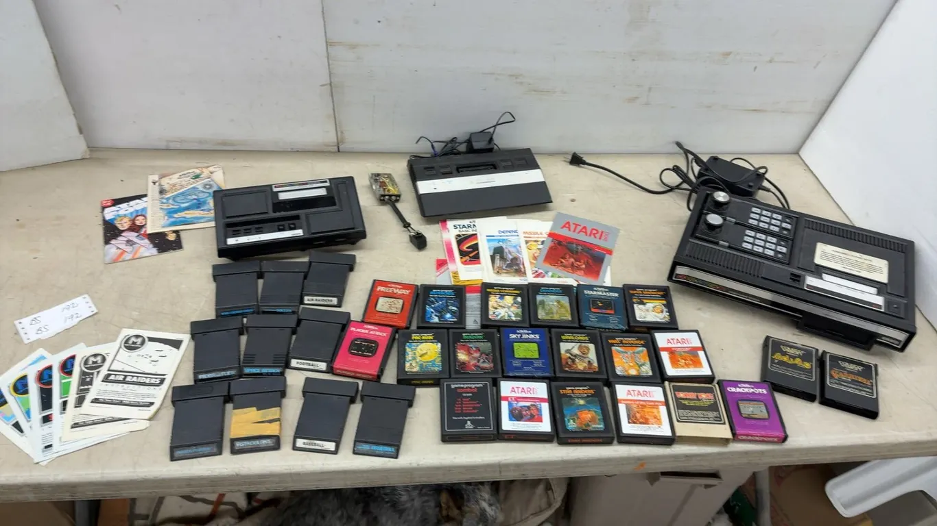 Atari 2600, ColecoVision Consoles, ColecoVision Expansion Module, 31 Games, Some Manuals and