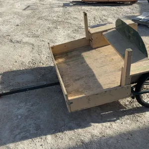 Homemade Single-Axle Utility Trailer with 20” Bicycle Wheels and Ball Hitch