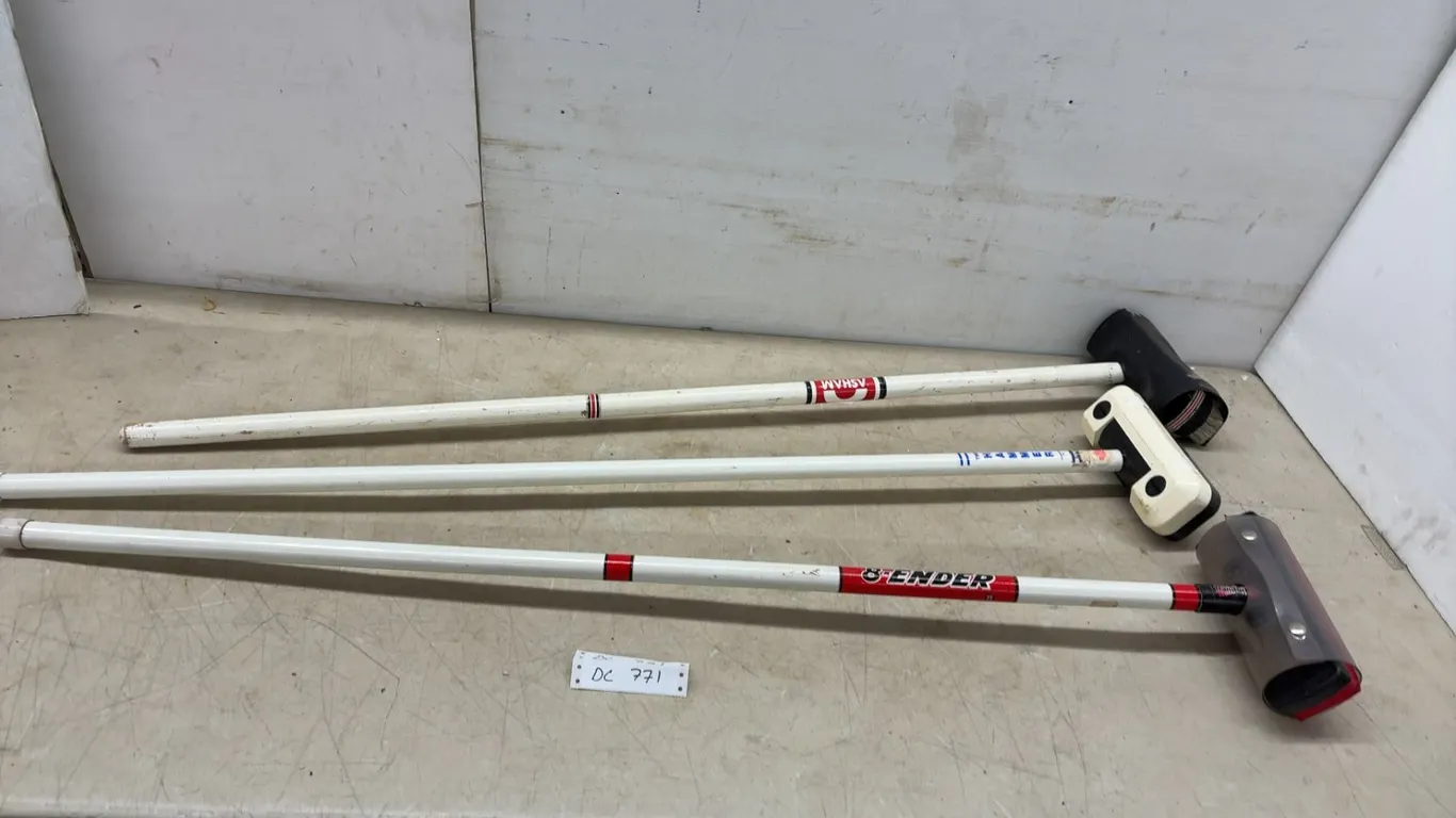 Asham, Hammer, and 8-Ender Tranzformer Curling Brooms, Set of 3
