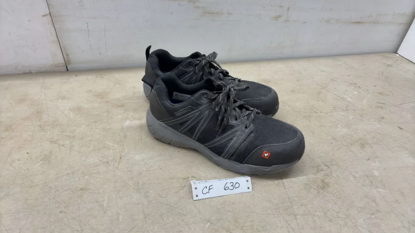 Merrell Work Intercept 2.0 Alloy Toe EH Safety Shoes, Size 13 M, Black/Grey