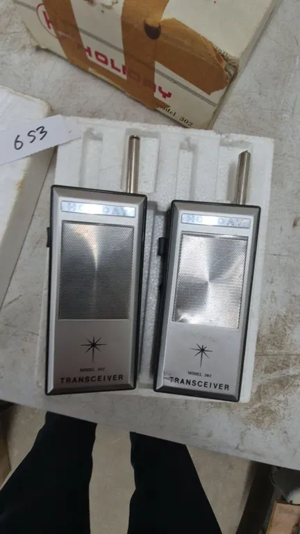 Holiday Solid State Transceiver, Model 302, 3 Transistors, Pair in Original Pkg.