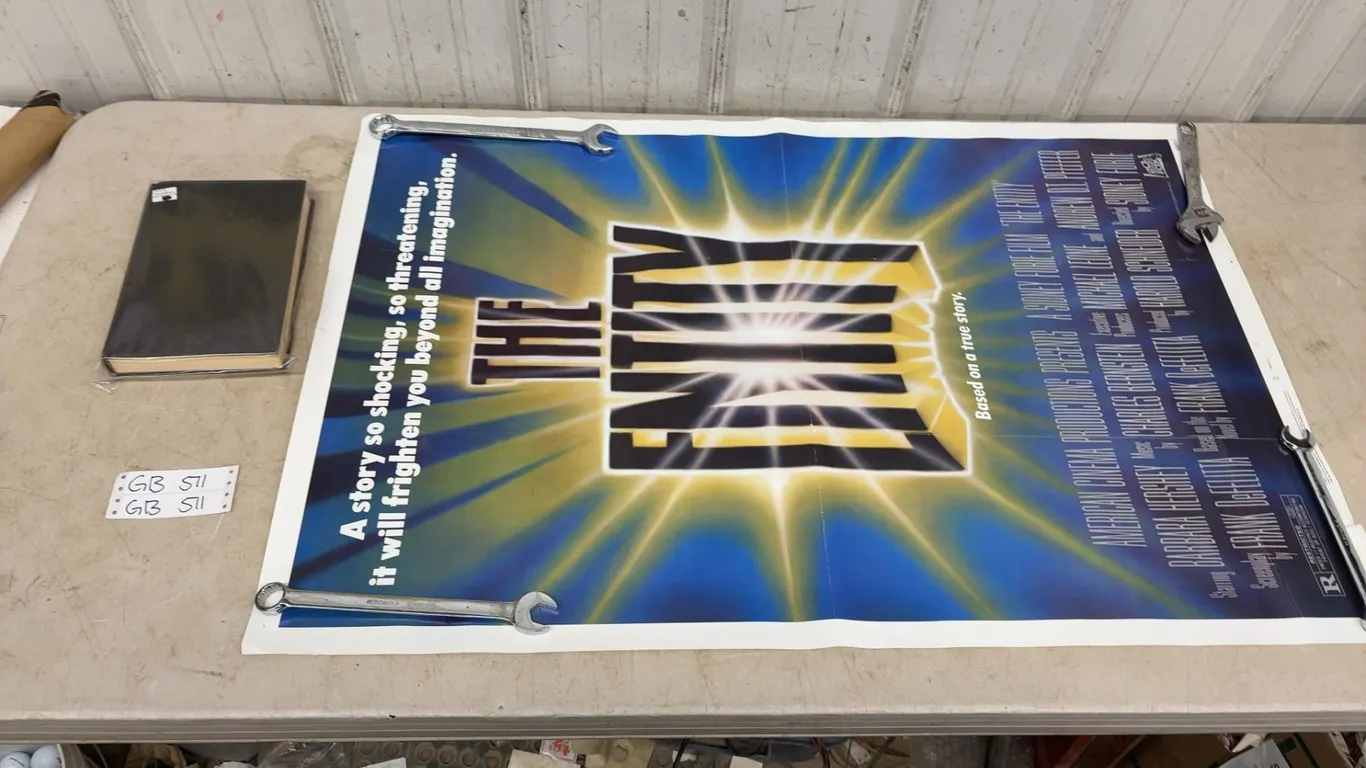 Memnock The Devil Hardcover Book, 27 × 40 Movie Poster “The Entity” 1983