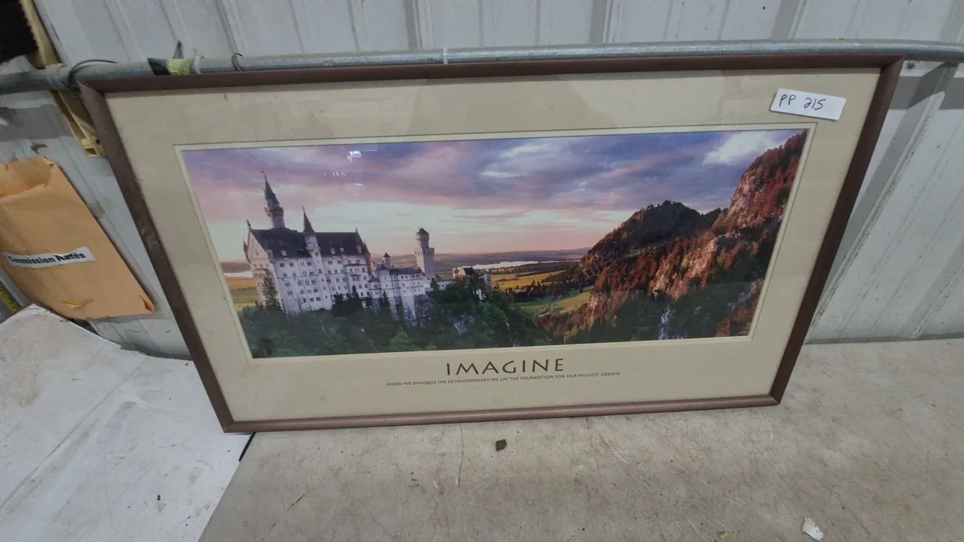 “Imagine” Framed Print of Neuschwanstein Castle