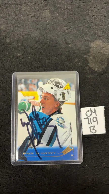 Wade Flaherty San Jose Sharks Signed Hockey Card