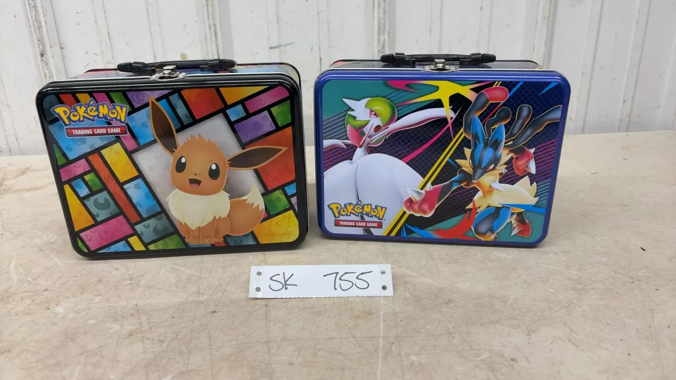 2 Metal Pokémon Lunch Boxes