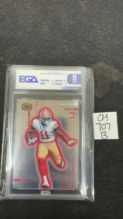 Graded Brandon Aiyuk Rookie Football Card