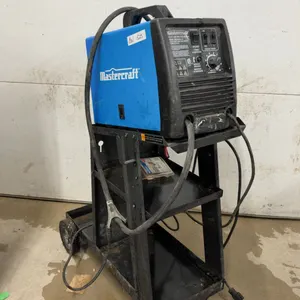 Mastercraft MIG/Flux-Core Wire Feed Welder, Model 058-8195-2, on Rolling Cart