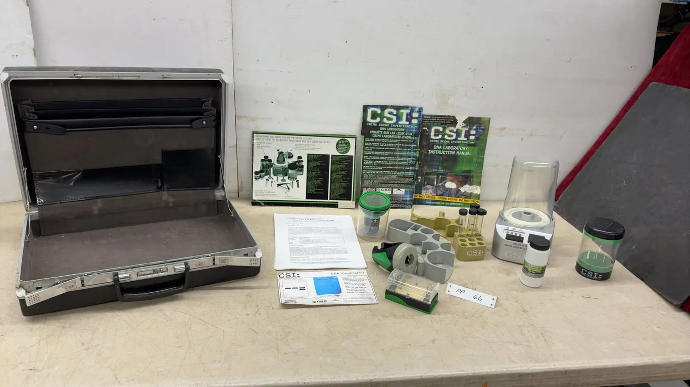 CSI: Crime Scene Investigation DNA Laboratory Kit with Briefcase, Manuals, and Lab Equipment. No