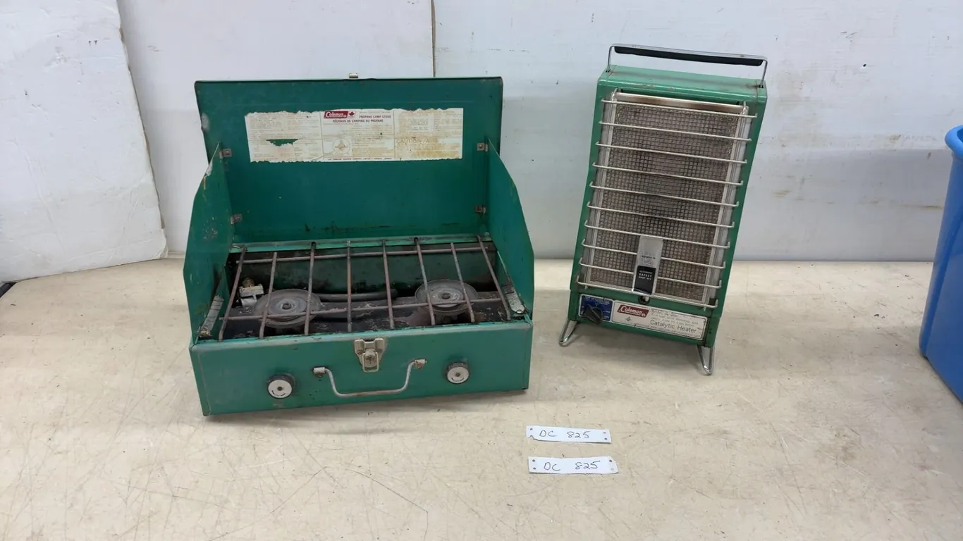 Coleman 2-Burner Propane Camp Stove and Model 547-K700 Catalytic Heater, 2,500-5,000 BTUH