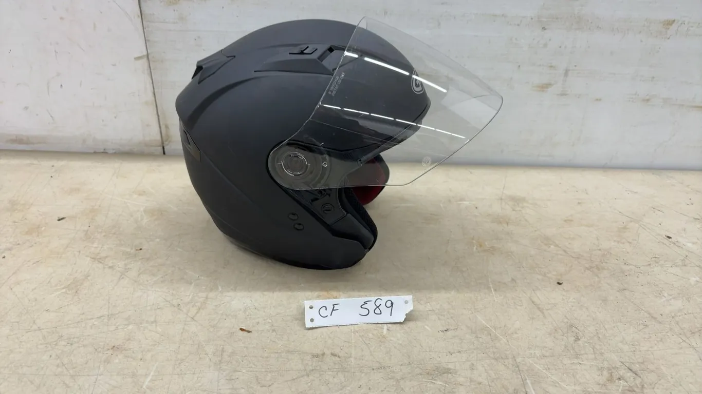 GMAX OF-77 Open-Face Motorcycle Helmet, Matte Black, Size XXXL, DOT Certified