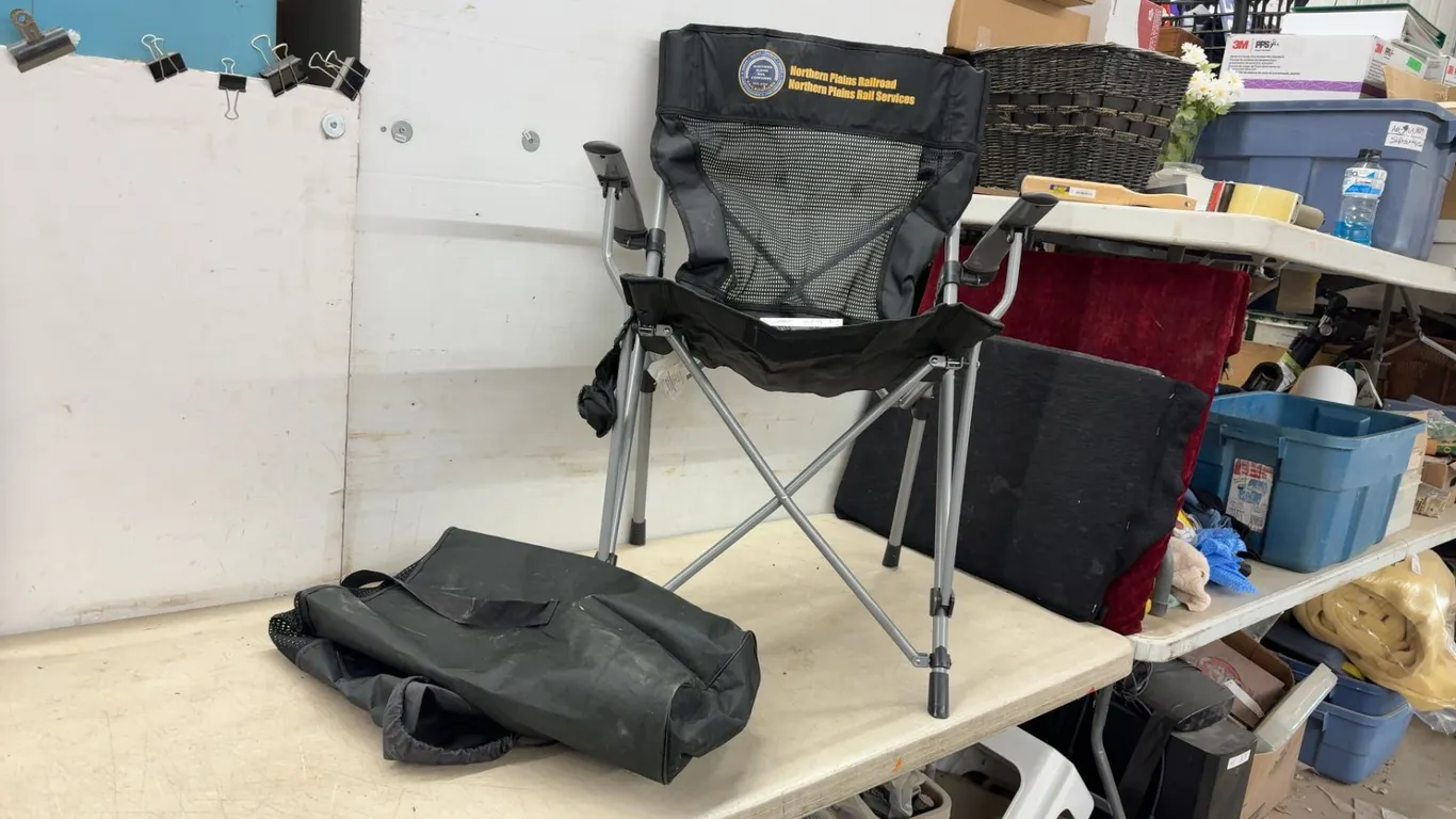 Northern Plains Railroad Branded Folding Camping Chair with Carrying Bag