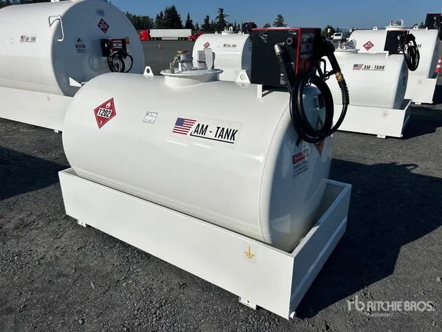 2026 AM Tank 500 490 gal Skid Mounted Steel Diesel Fuel Tank (Unused)