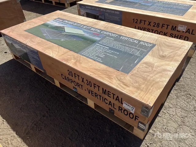 2026 AGR-MC2030 20 ft x 30 ft Steel Carport (Unused)
