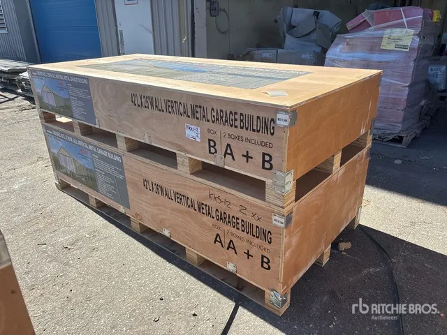 2026 AGR-MS2642 26 ft x 42 ft Metal Garage Storage Building (Unused)
