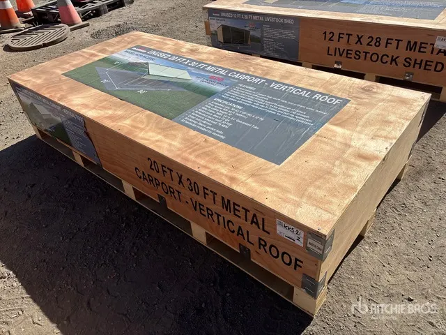 2026 AGR-MC2030 20 ft x 30 ft Steel Carport (Unused)